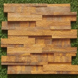 Natural Stone Wall Cladding Burn Teak